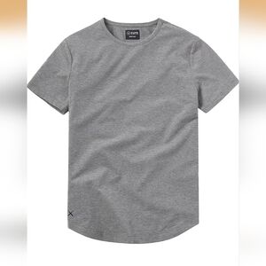 Cuts AO Curve Hem Tee - Heather Grey